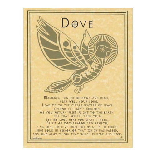 Dove Prayer Poster for Spiritual Inspiration