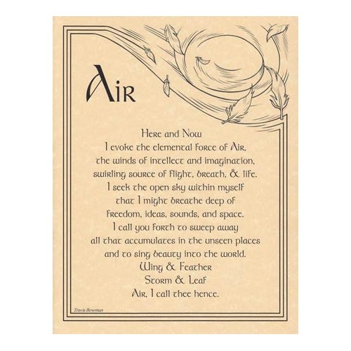 Air Evocation Poster for Rituals