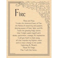 Fire Evocation Poster for Ritual Magic