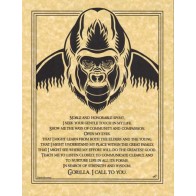 Gorilla Prayer Inspirational Poster