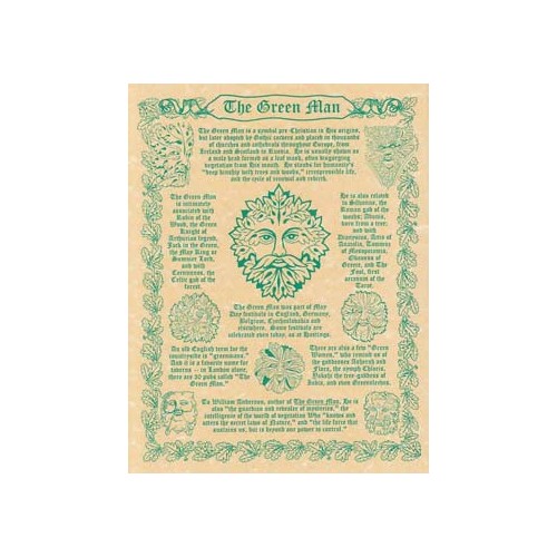 Greenman Poster Ancient Symbol of Folklore