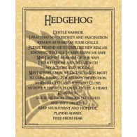 Hedgehog Prayer Poster Inspiration