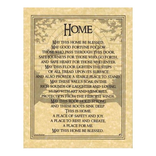 Home Blessing Poster for Positive Energy