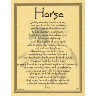 Horse Prayer Poster for Inspiration and Strength