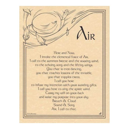 Air Invocation Parchment Poster