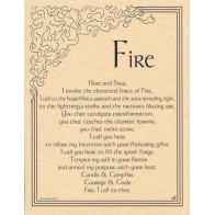 Fire Invocation Ritual Poster for Magic