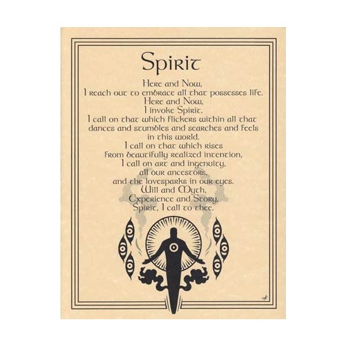 Spirit Invocation Poster for Spiritual Practices