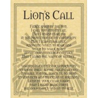 Lion Prayer Poster