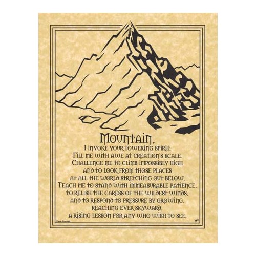 Mountain Prayer Spiritual Wall Art Poster