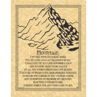 Póster de Arte Spiritual de Oración de Montaña