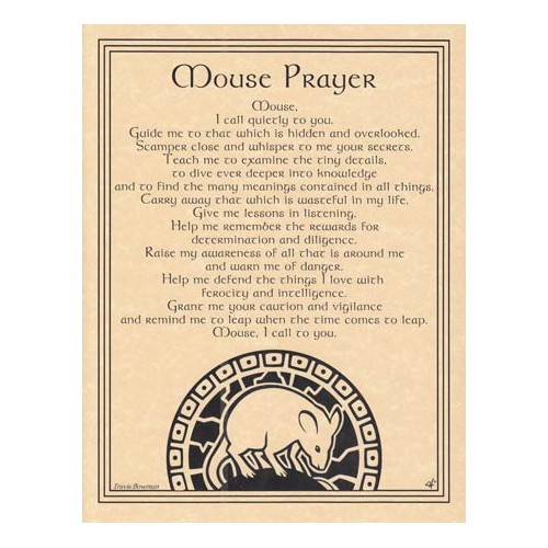 Mouse Prayer Poster for Guidance