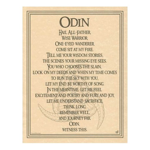 Odin Wisdom Poster