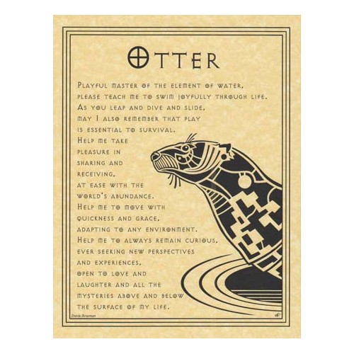 Otter Spirit Prayer Poster