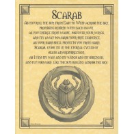 Scarab Prayer Poster for Wisdom