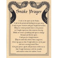 Snake Prayer Poster for Spiritual Guidance