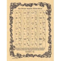 Witches' Alphabet Poster Theban Script