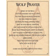 Wolf Prayer Poster for Guidance and Protection