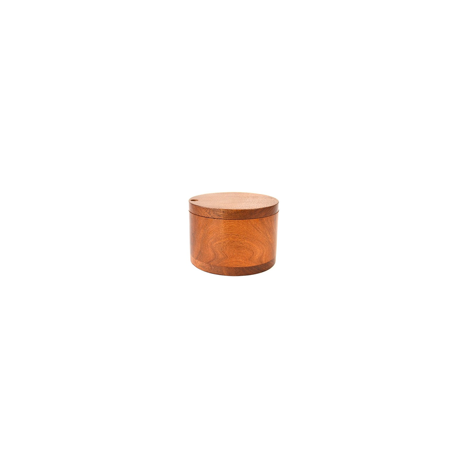 3 3/4" Swivel Cover Acacia Wood Box