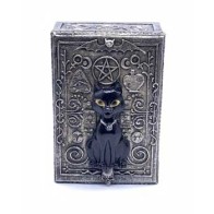 Caja de Tarot de Gato Mágico para Almacenamiento de Cartas