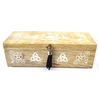 Moon Phases Decorative Box with Celestial Design