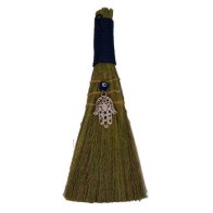 9 Inch Wicca Broom with Fatima Hand