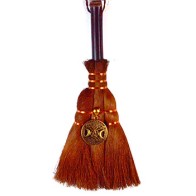 9.5" Celtic Triple Goddess Broom for Cleansing