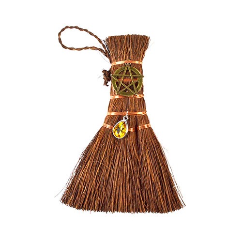 8" Pentagram Broom for Rituals