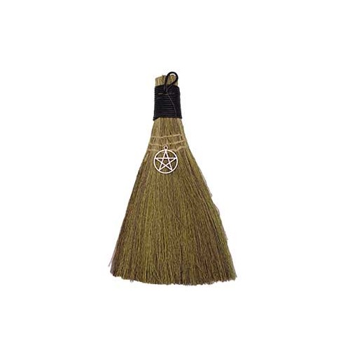 9" Pentagram Broom Cleansing Ritual Tool