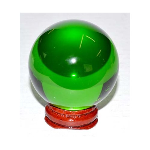 Bola de Observación Verde de 80mm para Adivinación y Meditación