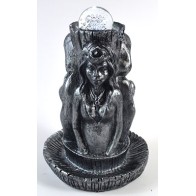 5" Mother Maiden Crone Stand with Light for Rituals