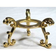 Gold Plated Flower Gazing Ball Stand