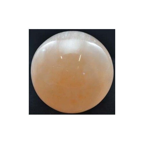 Orange Selenite Gazing Ball