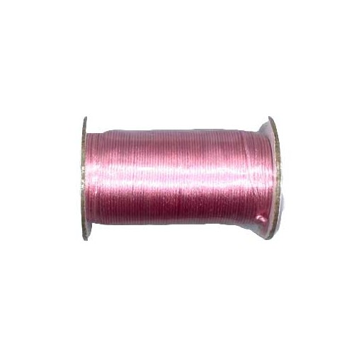 Cuerda Rattail Rosa 2mm para Artesanías y Elaboración de Joyas