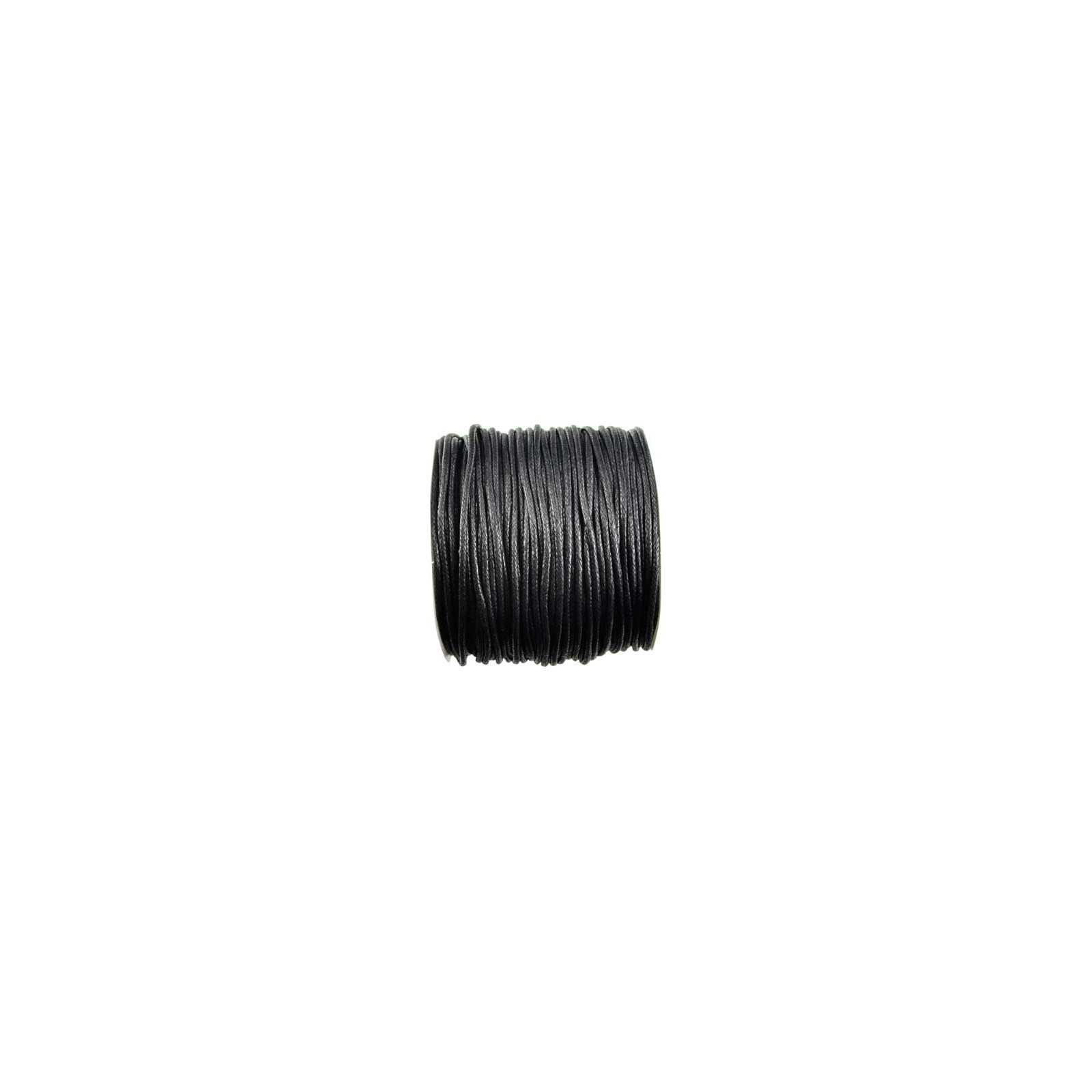 2mm Black Waxed Cotton Cord - 100 Meters