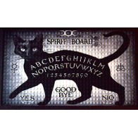 Black Cat Witches Spirit Board Doormat