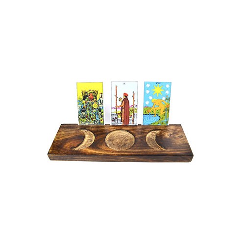 12" Triple Moon Tarot Card Holder