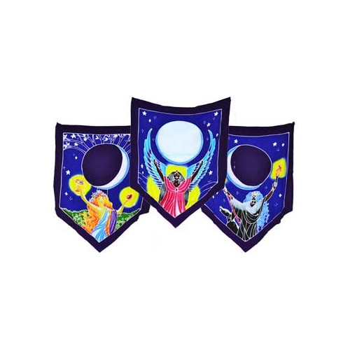 Triple Moon Goddess Prayer Flags