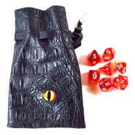 Red/Yellow Eye Bag Gaming Dice for Magical Fun