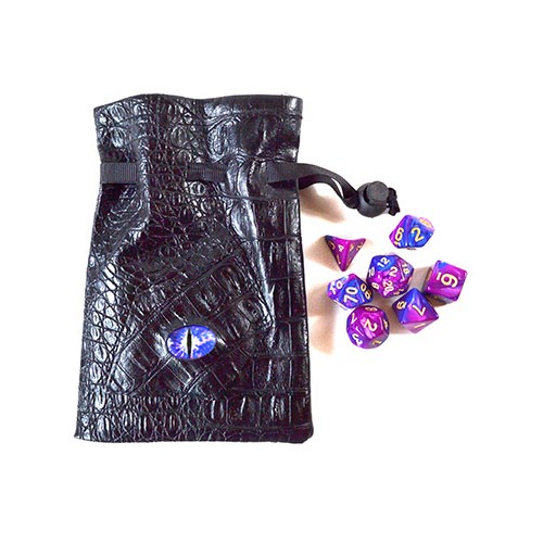 Purple Eye Bag Multicolored Gaming Dice