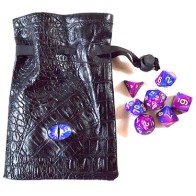 Purple Eye Bag Multicolored Gaming Dice