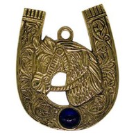 Brass Horseshoe Wall Hanging for Luck