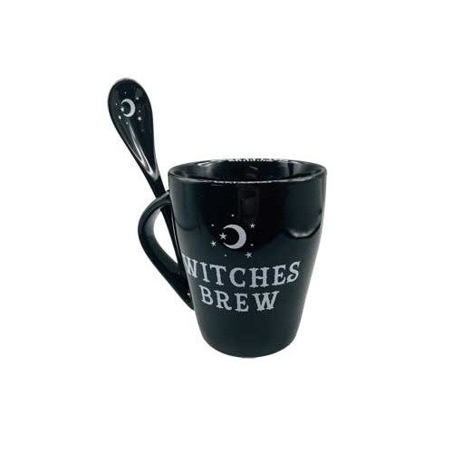 Juego de Taza y Cucharita Brew de Brujas para Rituales