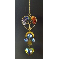 Chakra Heart Sun Catcher 13.5"