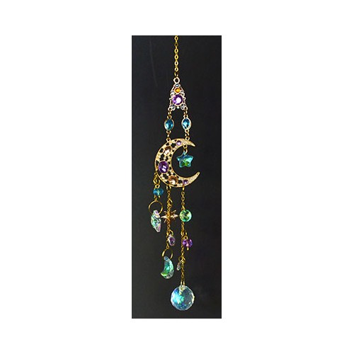 16" Moon Sun Catcher for Colorful Decor