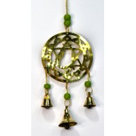 11" Heart Brass Chime