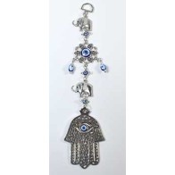 Elephant Evil Eye Wall Hanging for Protection