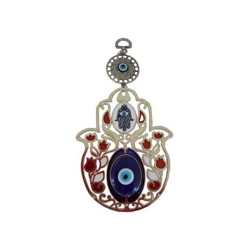 Fatima Flower Evil Eye Wall Hanging - New Design