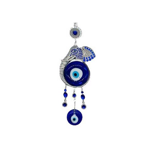 Elephant Evil Eye Wall Hanging for Protection