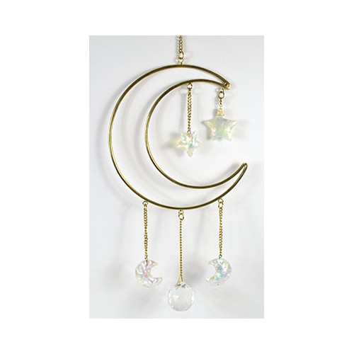 Crescent Moon Wall Hanging Celestial Decor