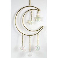 Crescent Moon Wall Hanging Celestial Decor